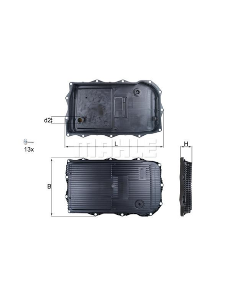 Hx184 Kit Serie 1/2/3 - X1/x3/x4/x5/x6 - Z4 (mann H50004 / Wfc-950)