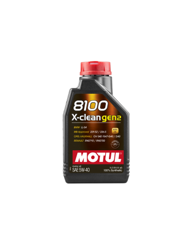 Motul 8100 X-clean Vw 505.01 5w40 X1lt