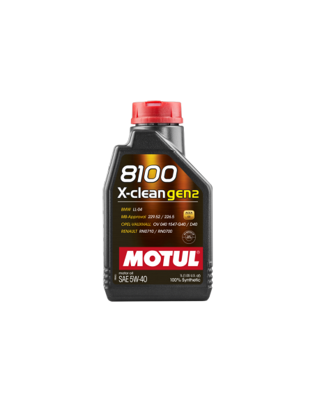 Motul 8100 X-clean Vw 505.01 5w40 X1lt