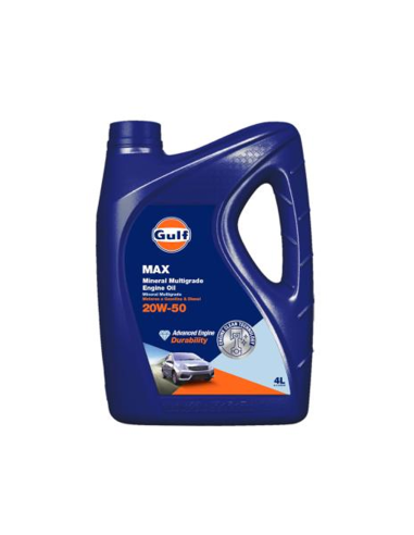 Gulf Max 20w50 X 4 Lt