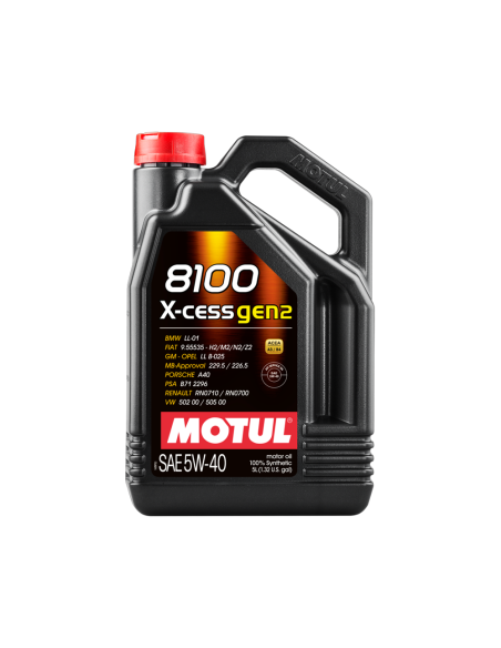Motul 8100 X-cess Gen 2 5w40 X5lt