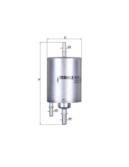 Kl571 Audi A4 2.0t Fsi / A4 3.2 V6 Fsi 6.0 Bar Wk720/4 G10215 Fci1290